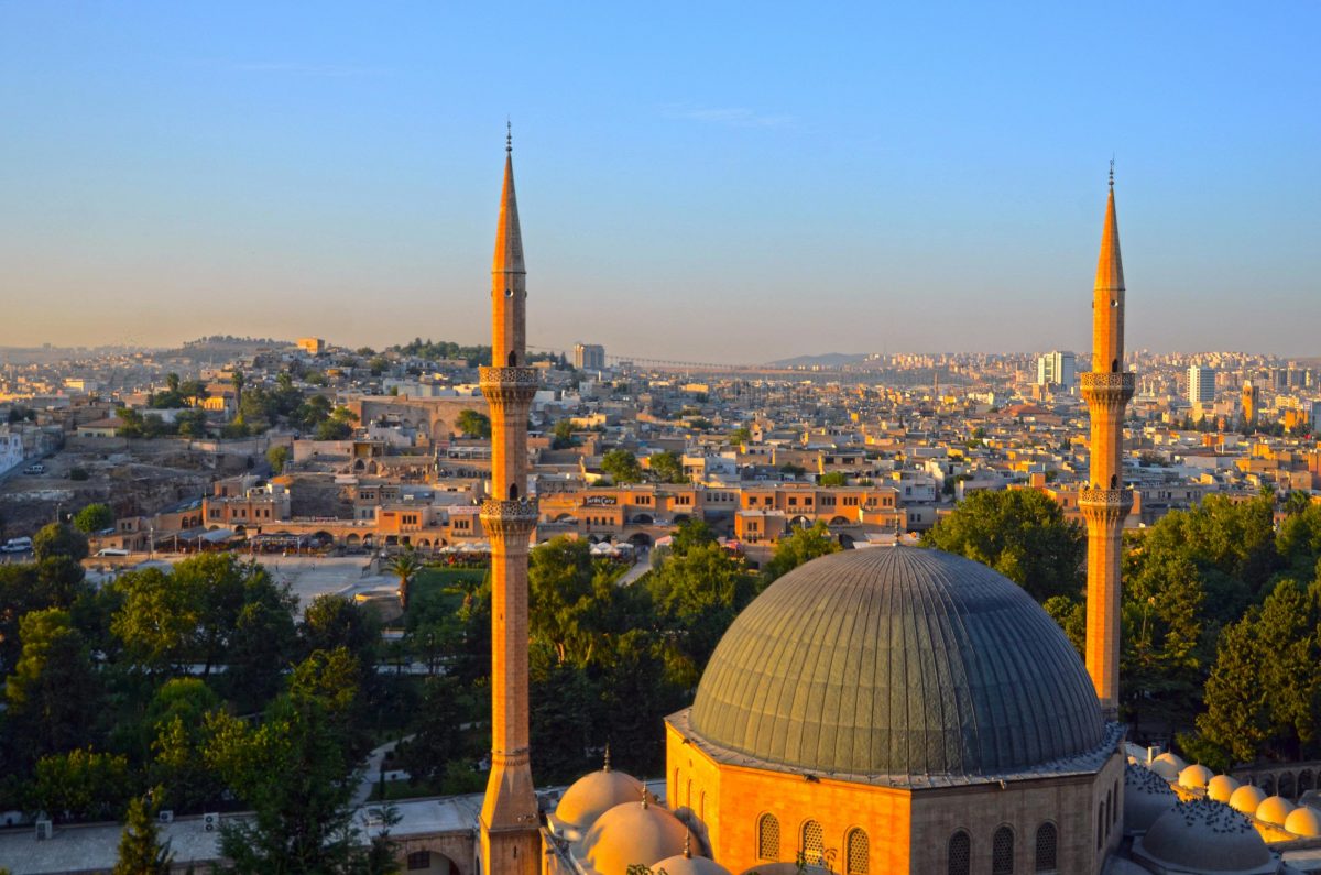 he heat of summer in the Turkish province of Şanlıurfa, Southeast Anatolia